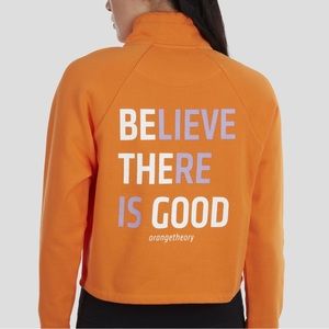 Orangetheory OTF Fleece Crop Half Zip Pullover

NWT 
Size: Large
Color: Orange